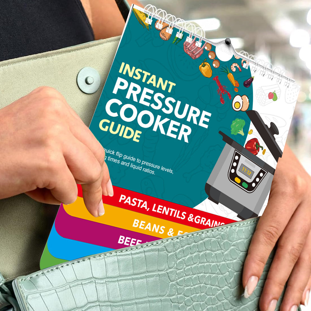 Set of 3Pcs Magnetic Cooking Guide Booklet Cooking Times Chart for Kitchen