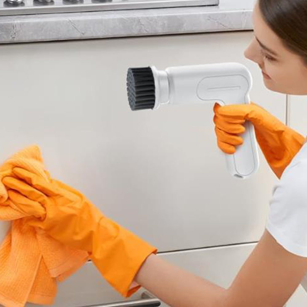 9-in-1 Cordless Electric Spin Scrubber Handheld Turbo Scrub Cleaning Brush Kit