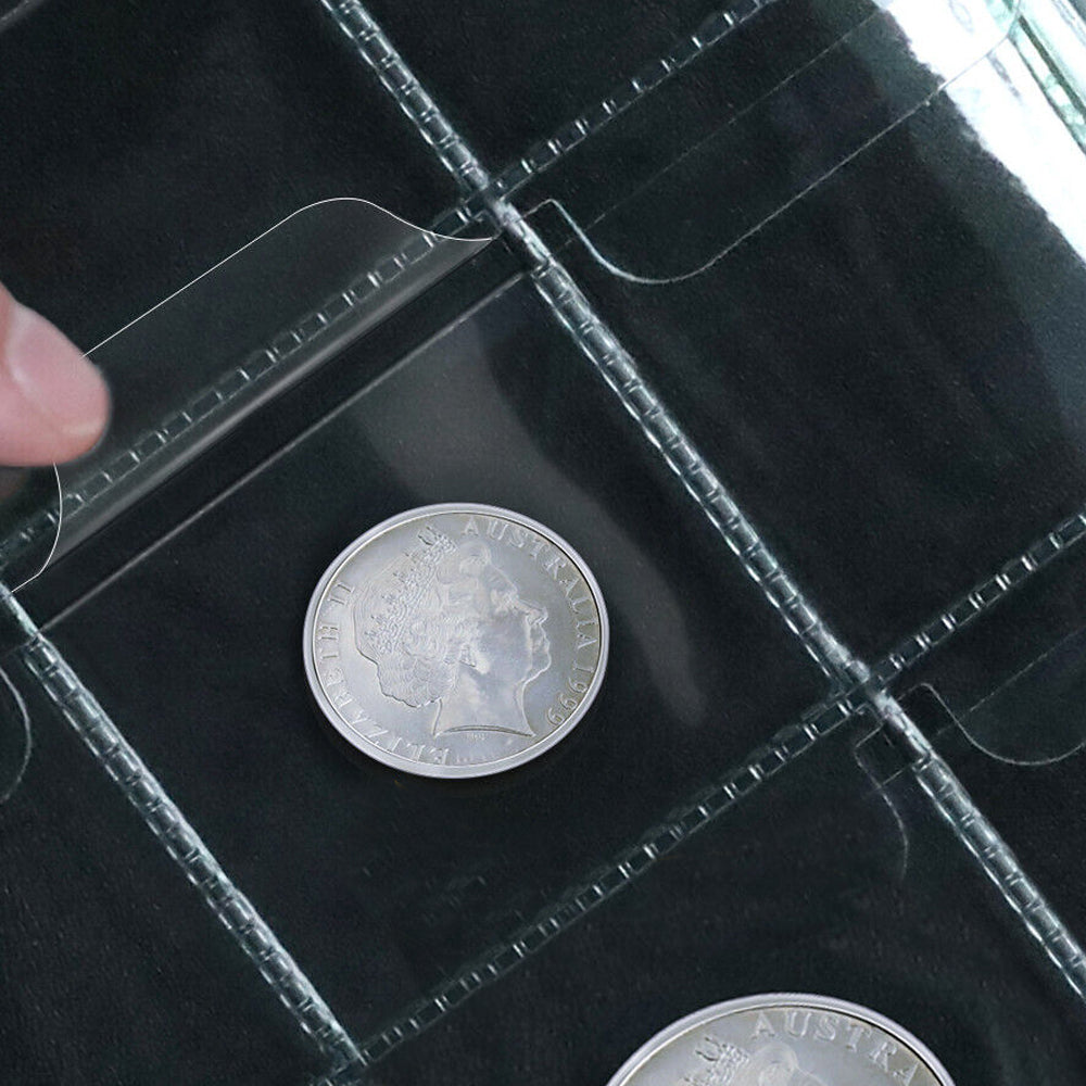 240-Pocket Coin Collection Album Coin Storage Book Coins Display Case Blue