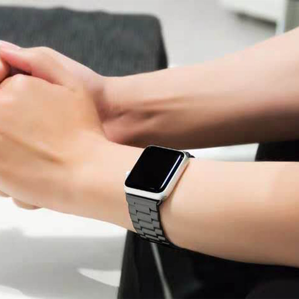 Stainless Steel iWatch Band Metal Strap For Apple Watch-38-40-41mm Black