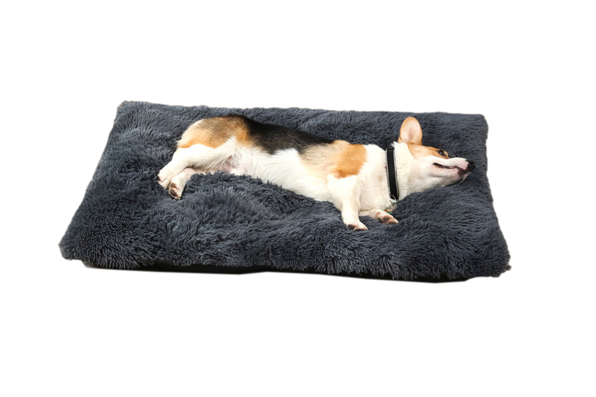 Pad Dogs Cats Indoor Pet Snuggle Warming Safe Bed Warmer-Black