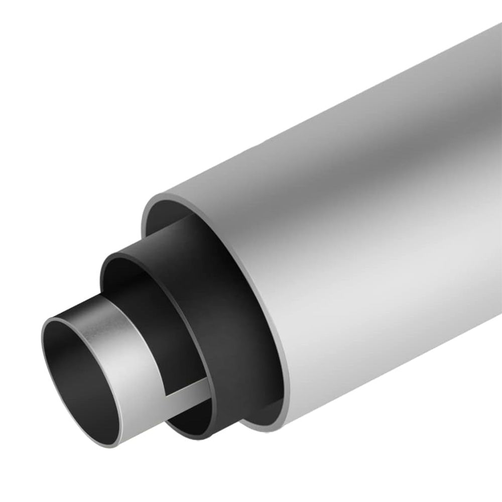 Curved Stainless Steel Shower Curtain Rod for Bathroom and Bathtub Silver