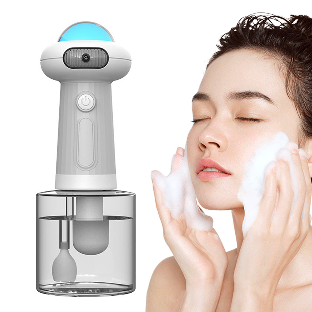 Electric Foaming Shampoo Dispenser for Dog and Cat Bathing Grey Style