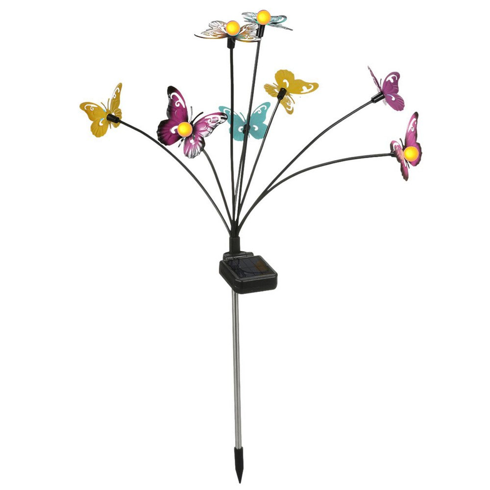 Solar Butterfly Decorative Lights Solar Powered Stake Lights -Multi Colour