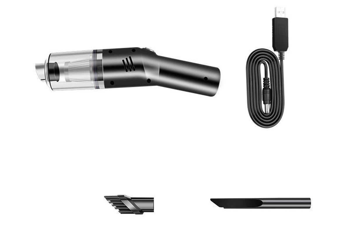 Portable Car Vacuum 12000PA Handheld Vacuum Cleaner for Car Home Office Pet -Black