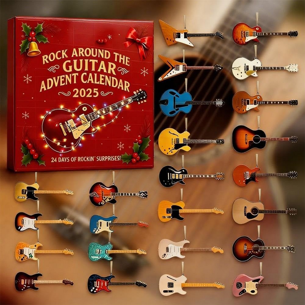 Guitar Christmas Advent Calendar with 24 Daily Surprises Countdown Calendar