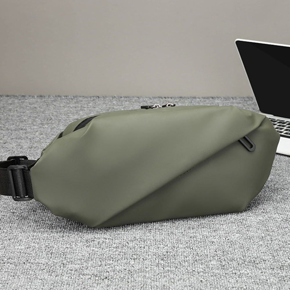 Travel Sling Bag Stylish Crossbody Bag Water-resistant Shoulder Bag for Sport Work Hiking Green