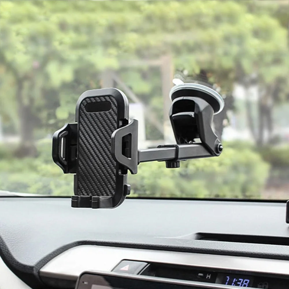 Universal Car Phone Holder Suction Cup Mount Hands-Free Car Phone Stand