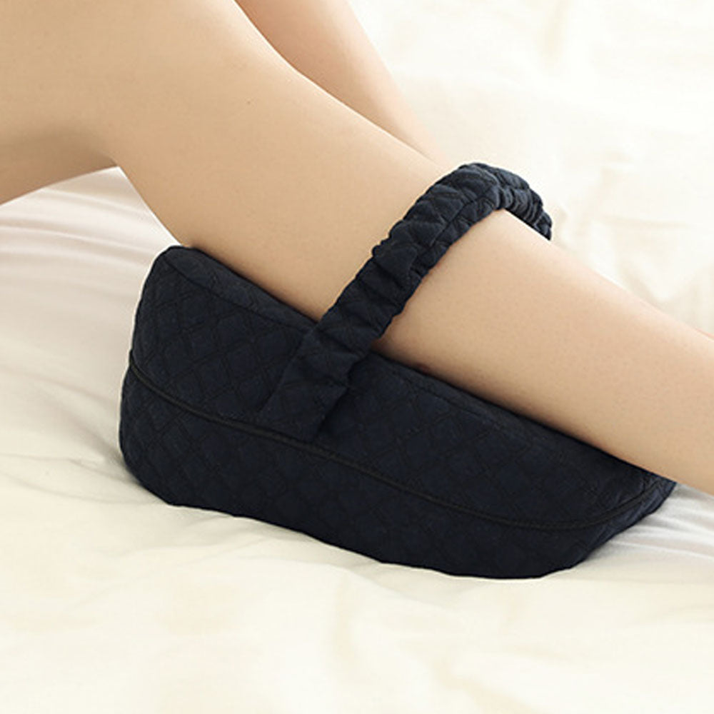 Ergonomic Leg Pillow Memory Foam Knee Pillow for Side Sleepers Dark Blue