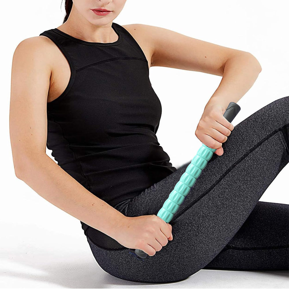 Portable Massage Roller Stick Exercise Gym Equipment Green