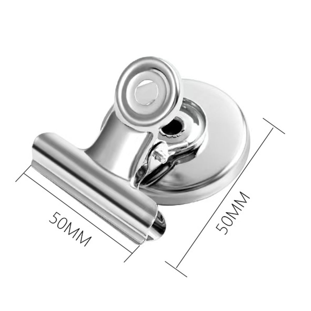 12 Pack Metal Fridge Clips for Photo Plan Refrigerator Clips - Silver
