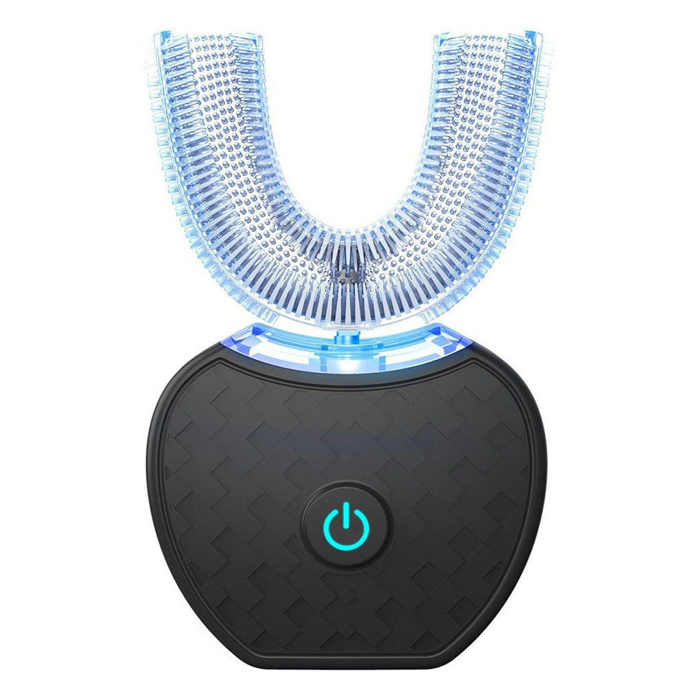 U-Shaped Electric Toothbrush 360-degree Sonic Cleaning Tooth Brush for Adults-black