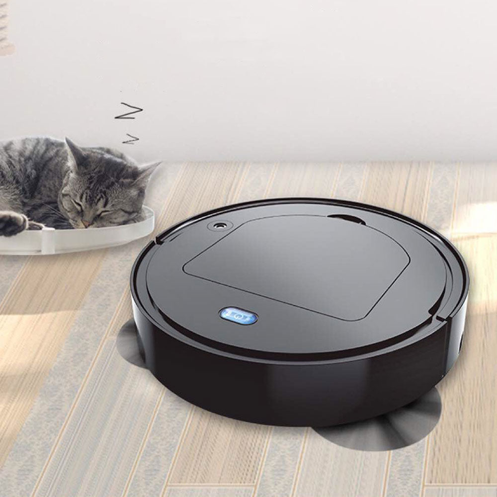 4?ina€? Smart Vacuum Cleaner Wireless Sweeping Robot with UV Cleaning Function Black
