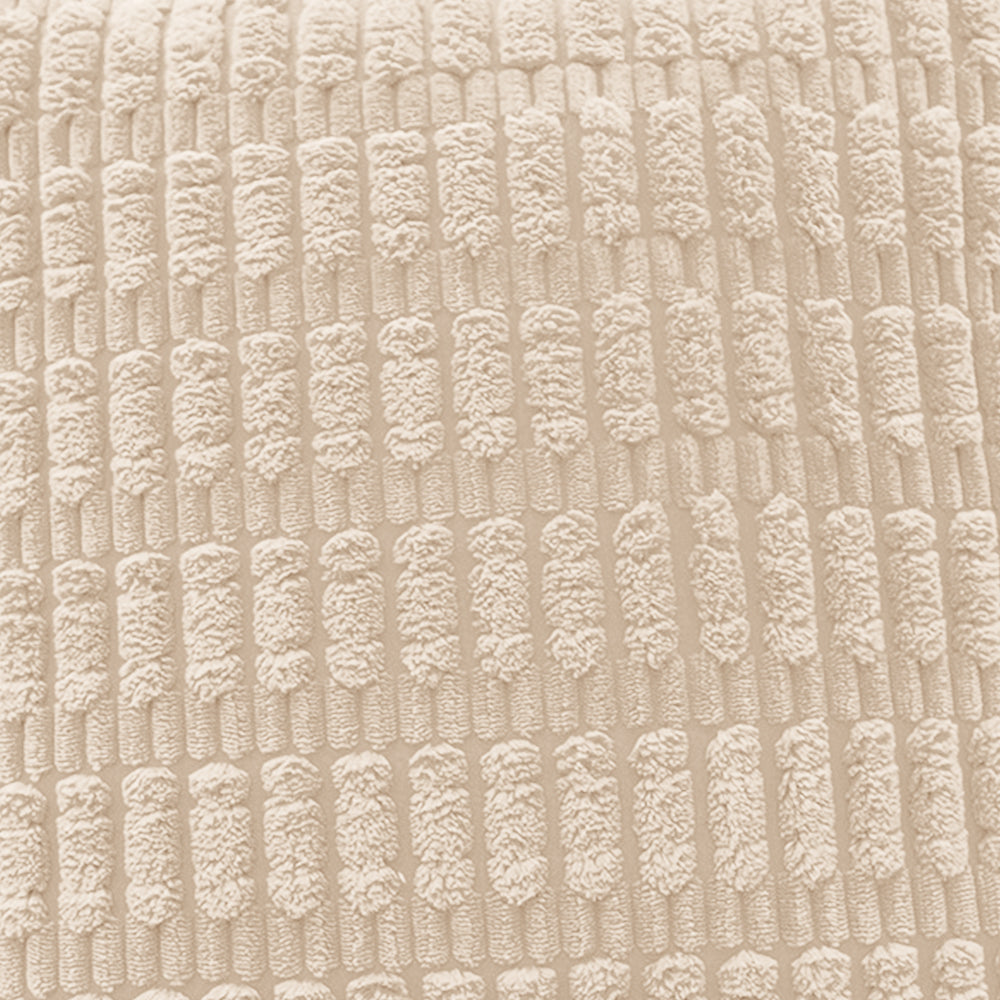 2Pcs Set Throw Pillow Covers Neutral Decorative Pillowcase for Couch Bed Sofa Beige