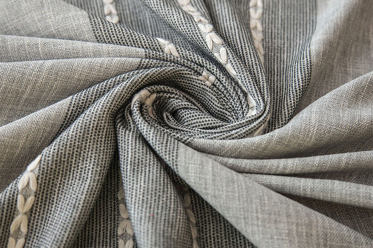 Square Linen Fabric Table Cloth-Washable With Dust-Proof Wrinkle Resistant Table Cover-Gray