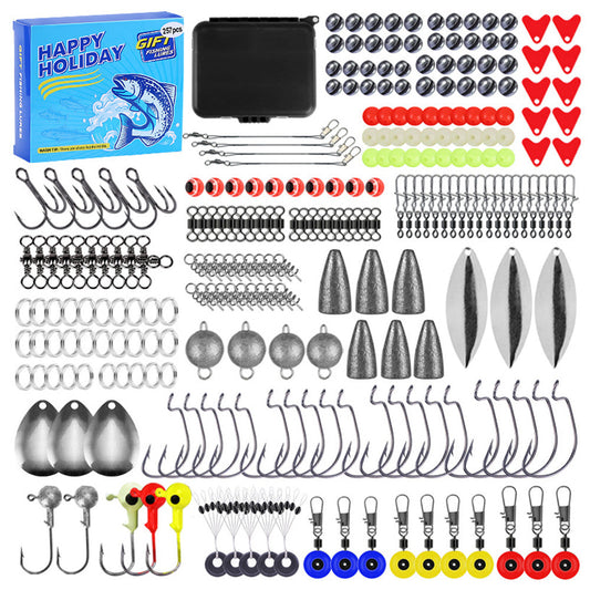 257 Pcs Set Fishing Tackle Set Lures Fishing Kit for Fishing Lovers Beginners