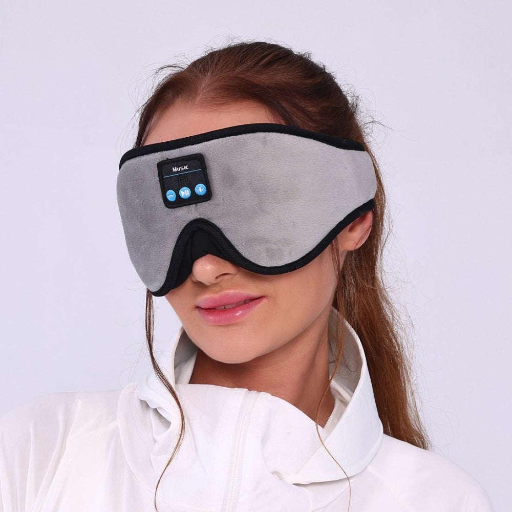 Bluetooth Sleep Mask Wireless Headphone Blackout Music Eye Mask Gray