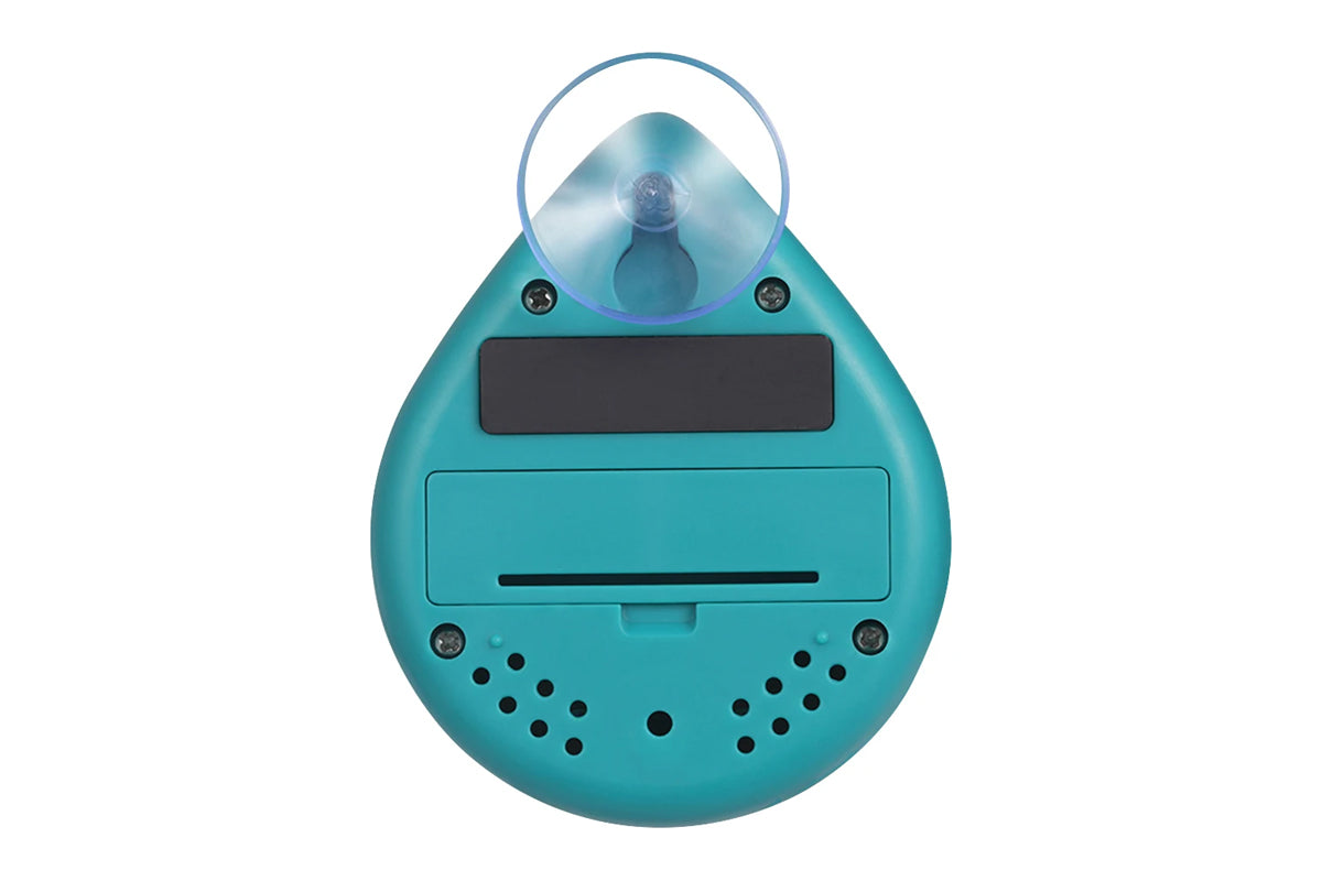 Waterproof Digital Shower Timer with Alarm and Suction Cup - Green