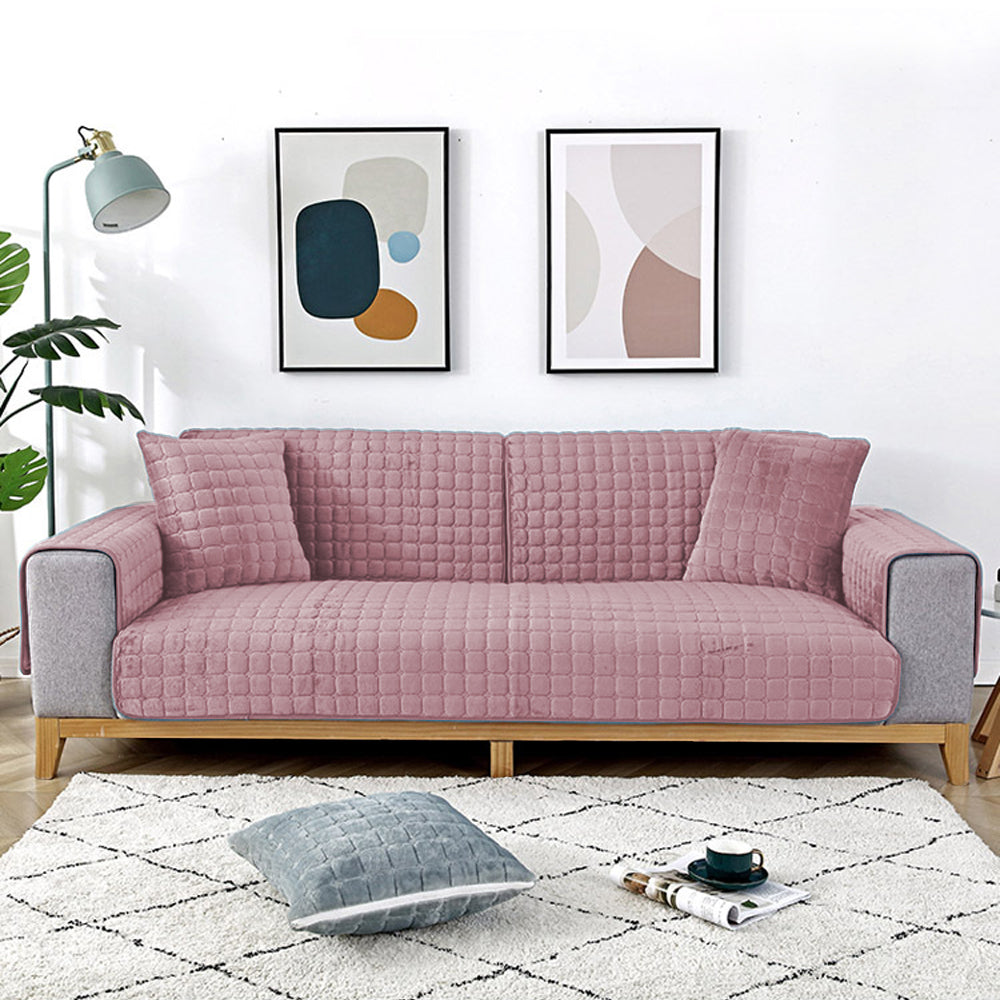 Universal Flannel Sofa Cushion Slipcover Non-Slip Thickened Sofa Cushion Towel