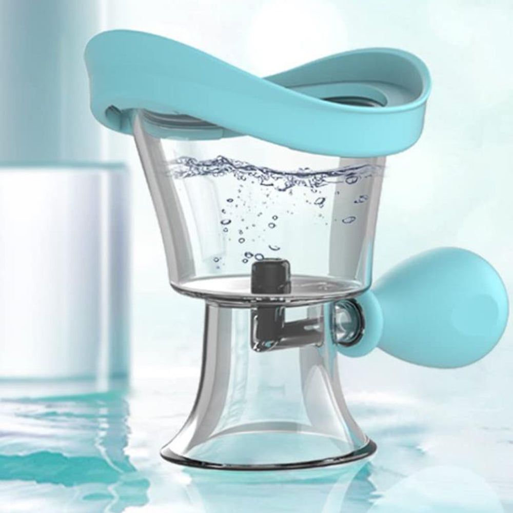 Manual Eye Wash Cup Air Pressure Eye Cleaning Cup Blue