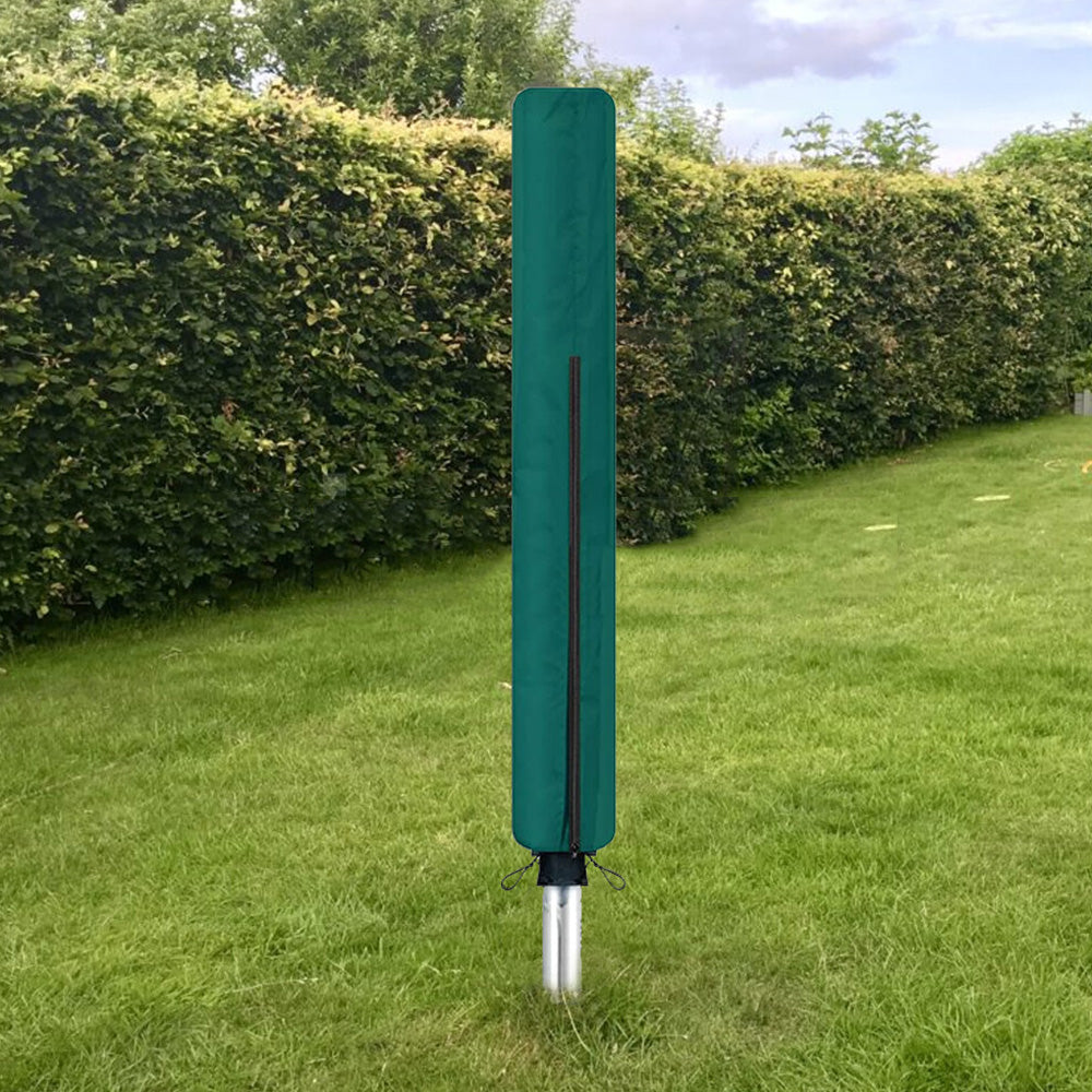 Waterproof Rotary Airer Cover ââ‚?Clothesline Dryer Shield with Zipper Dark Green