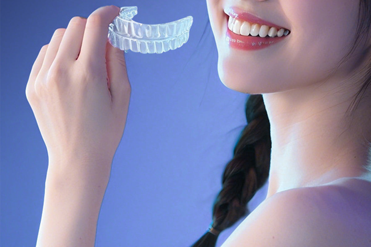 Ultrasonic Dental Cleaner Pod Retainer Mouth Guard Cleaner White