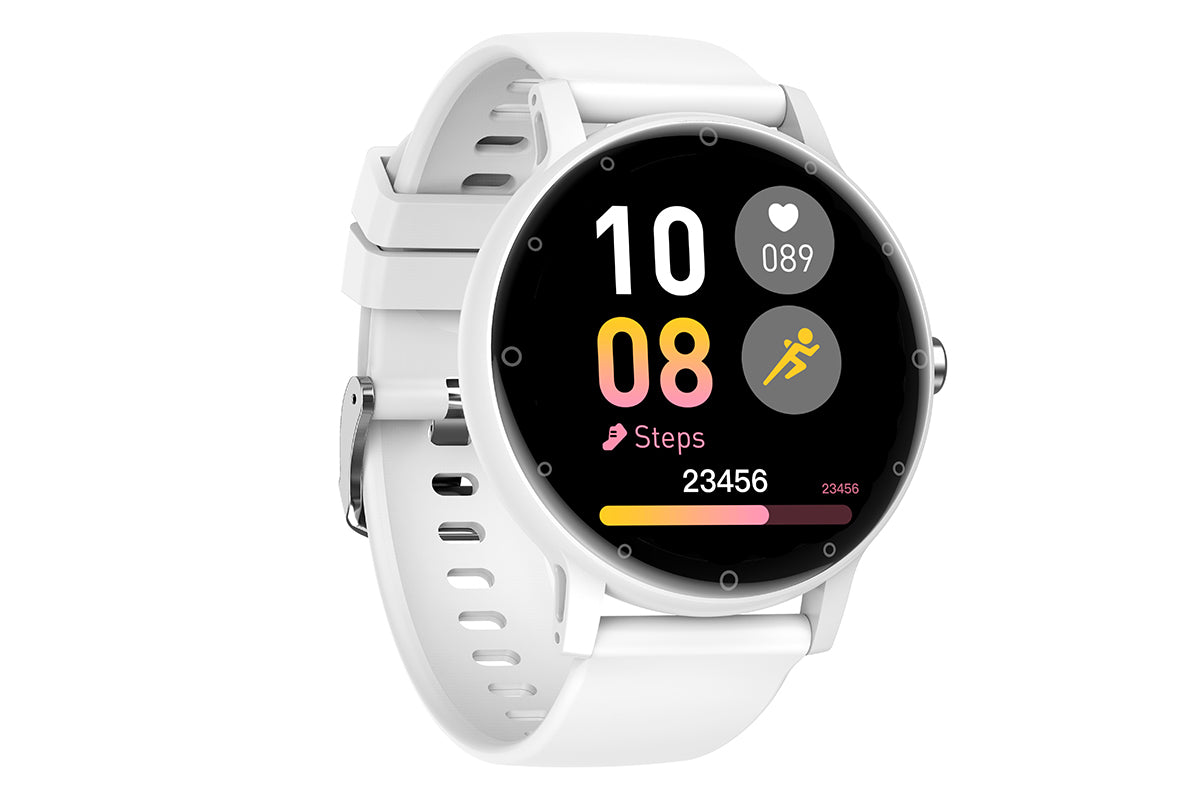Smart Watches for Men Bluetooth Call Military Smart Watch with Heart Rate Sleep Monitor-White