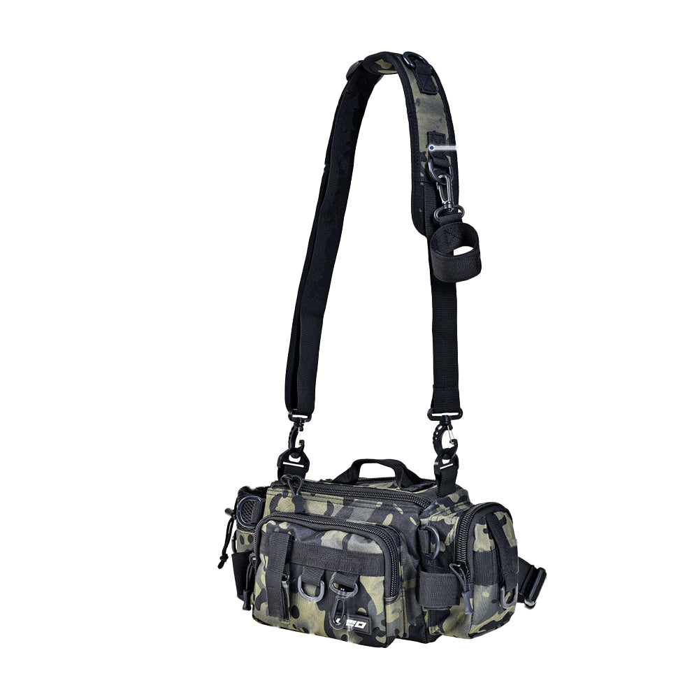 Fishing Tackle Bags Single Shoulder Crossbody Bag Waist Pack Fish Lures Gear Bag Green