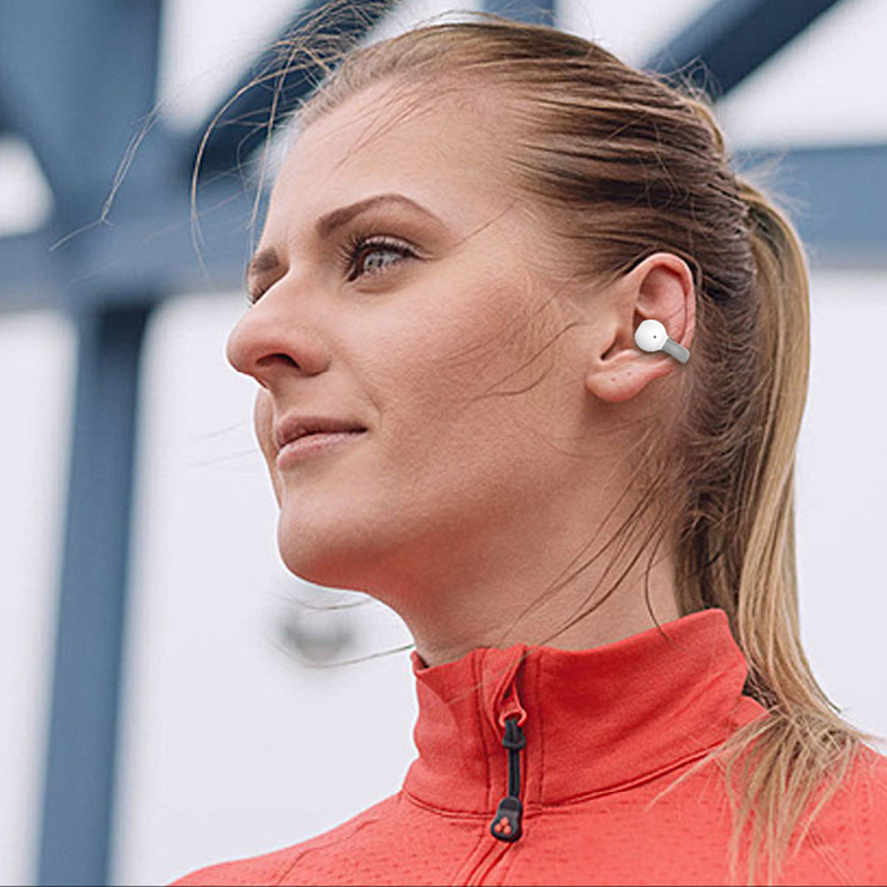 MG8 Wireless Bluetooth 5.2 Single Earphone Ear-clip Headphones TWS Sports Earbuds with Charging Case White