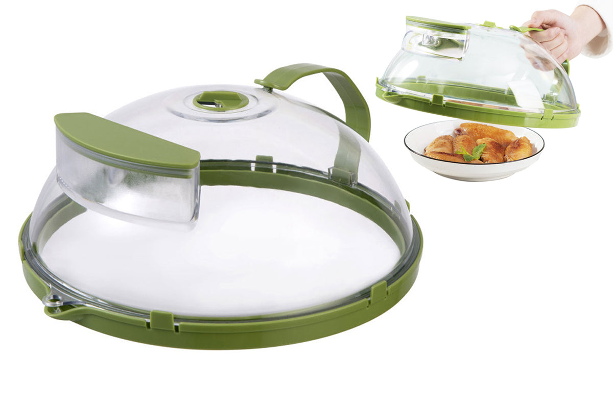 Microwave Splatter Cover With Water Steamer Vents Food-Grade Comfortable Food Cover For Household