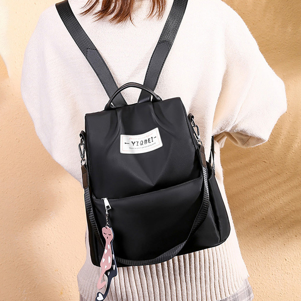 Large Capacity Anti-theft Backpack Multifunctional Travel Bag Black