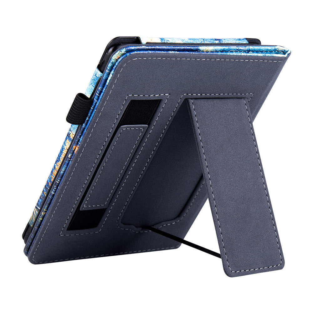 Auto Sleep Wake Protective Case with Stand for Kindle Paperwhite 12th Gen 2024 Released PU Leather Cover Multicolor