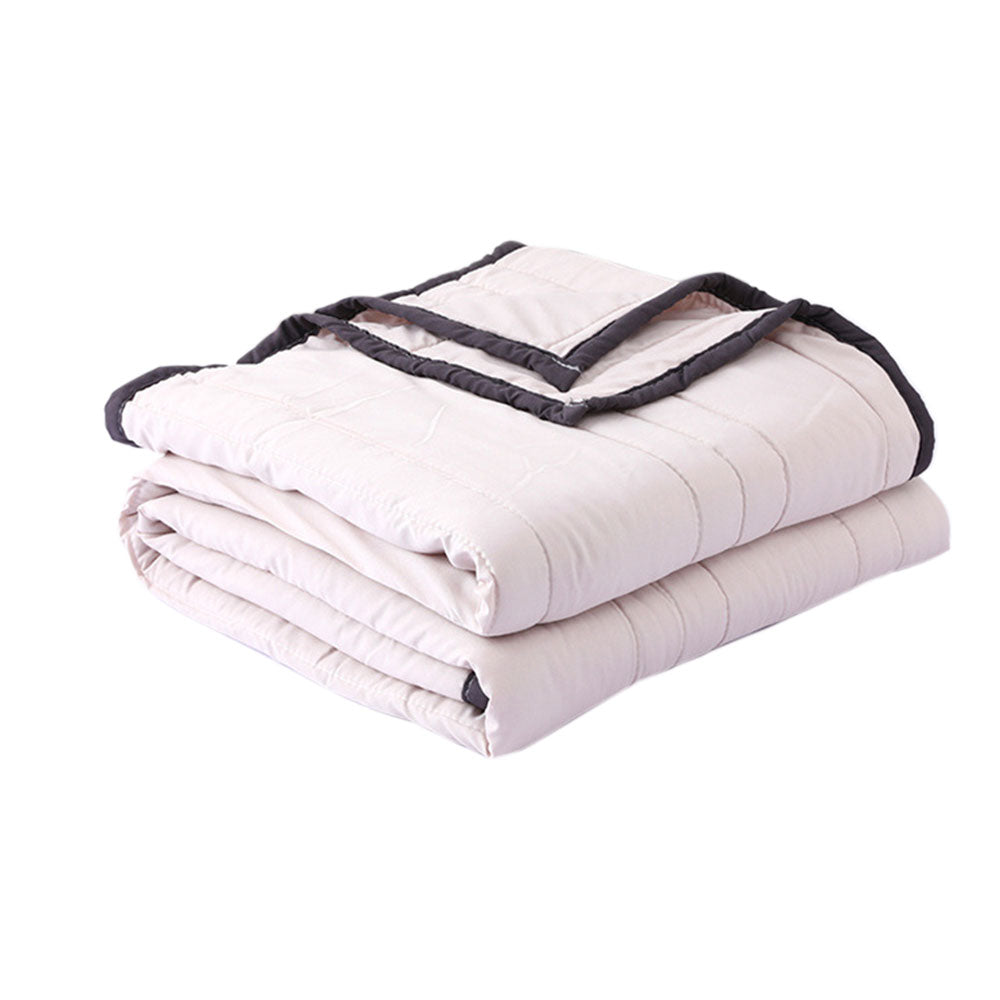 200 x 150cm Summer Blanket Washable Air-Conditioning Quilt Beige