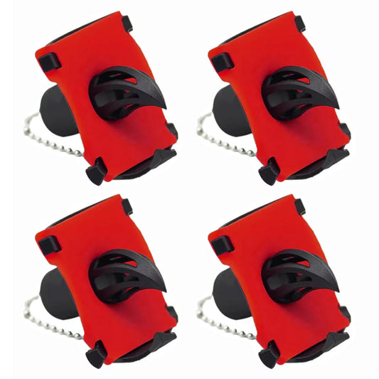 4Pcs Bottle Opener Innovative Can Beer Opener with Built-in Funnel Red