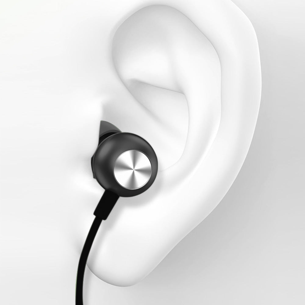 USB-C 3.5MM Wired Headphones In-Ear Earbuds with Microphone Black