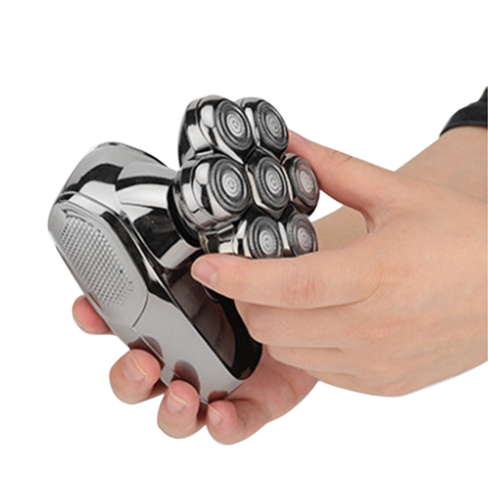 7-Head Razor Set LED Display Shaver with 5 Detachable Head for Smooth Shaving and Grooming