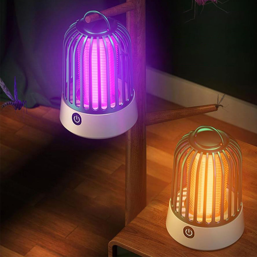 Electric Mosquito Zapper Portable Rechargeable Mosquito Killer Lamp Green