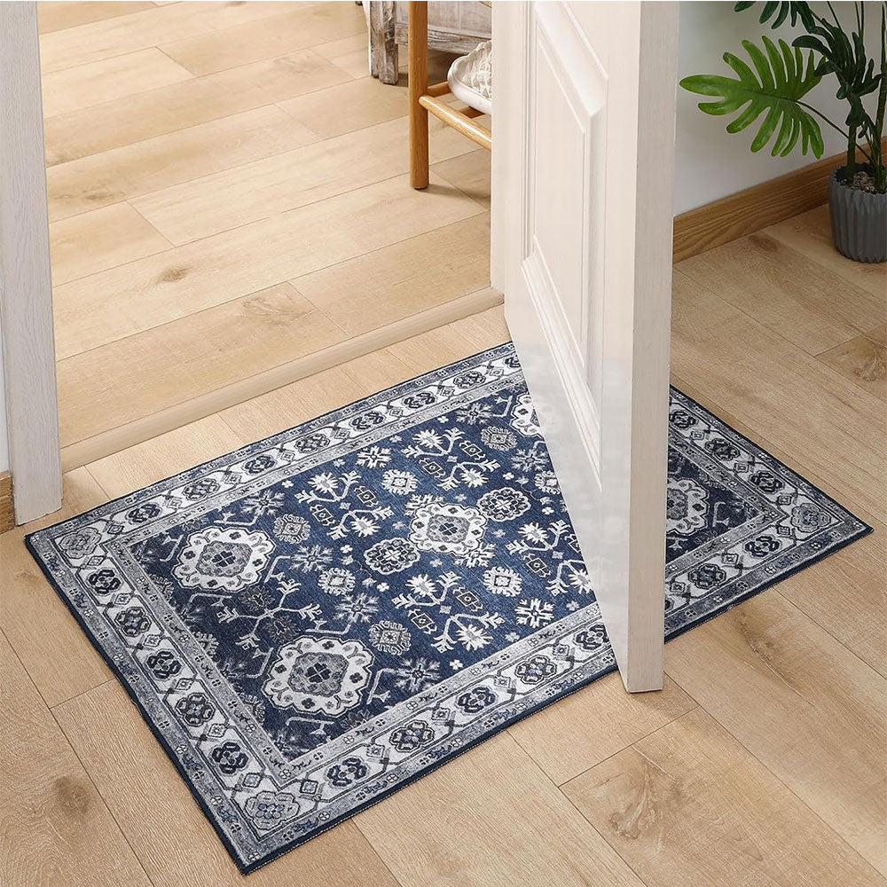 Vintage Boho Floor Mat Washable Non Slip Rugs for Living Room Bedroom Entryways Style 4