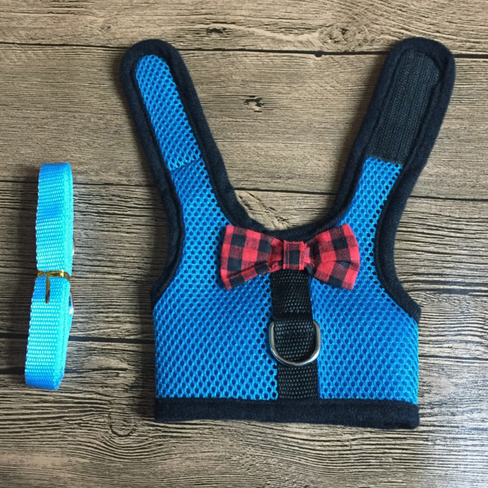 Rabbit Harness and Leash Set for Bunny-Blue