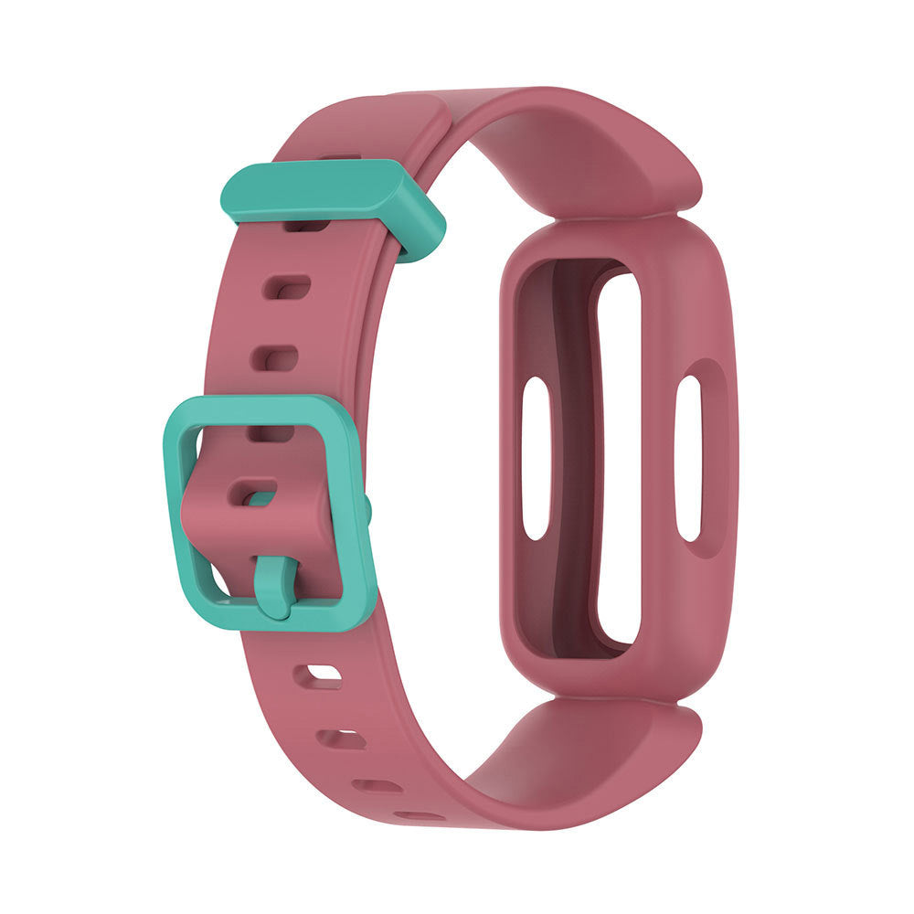 2Pcs For Fitbit Ace 3 Replacement Wristband Kids Silicone Watch Straps Pink