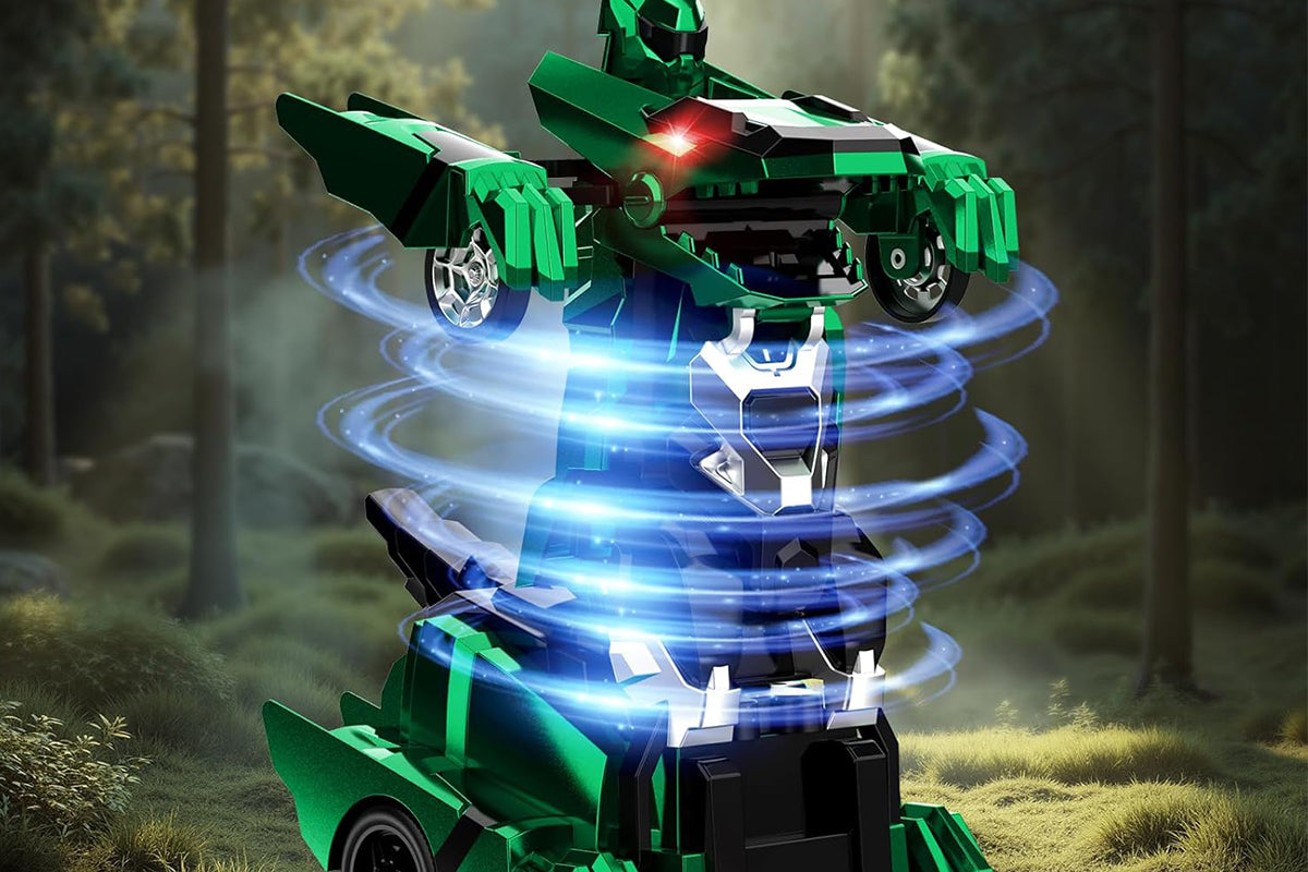 Dinosaur Transform Rc Cars 2.4Ghz Remote Control Car Transforming Robot-Green