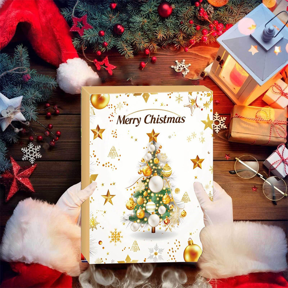 24 Days Jewerly Countdown to Christmas Calendar Xmas Necklace Earrings Bracelet Advent Calendar Surprise Box Style 3