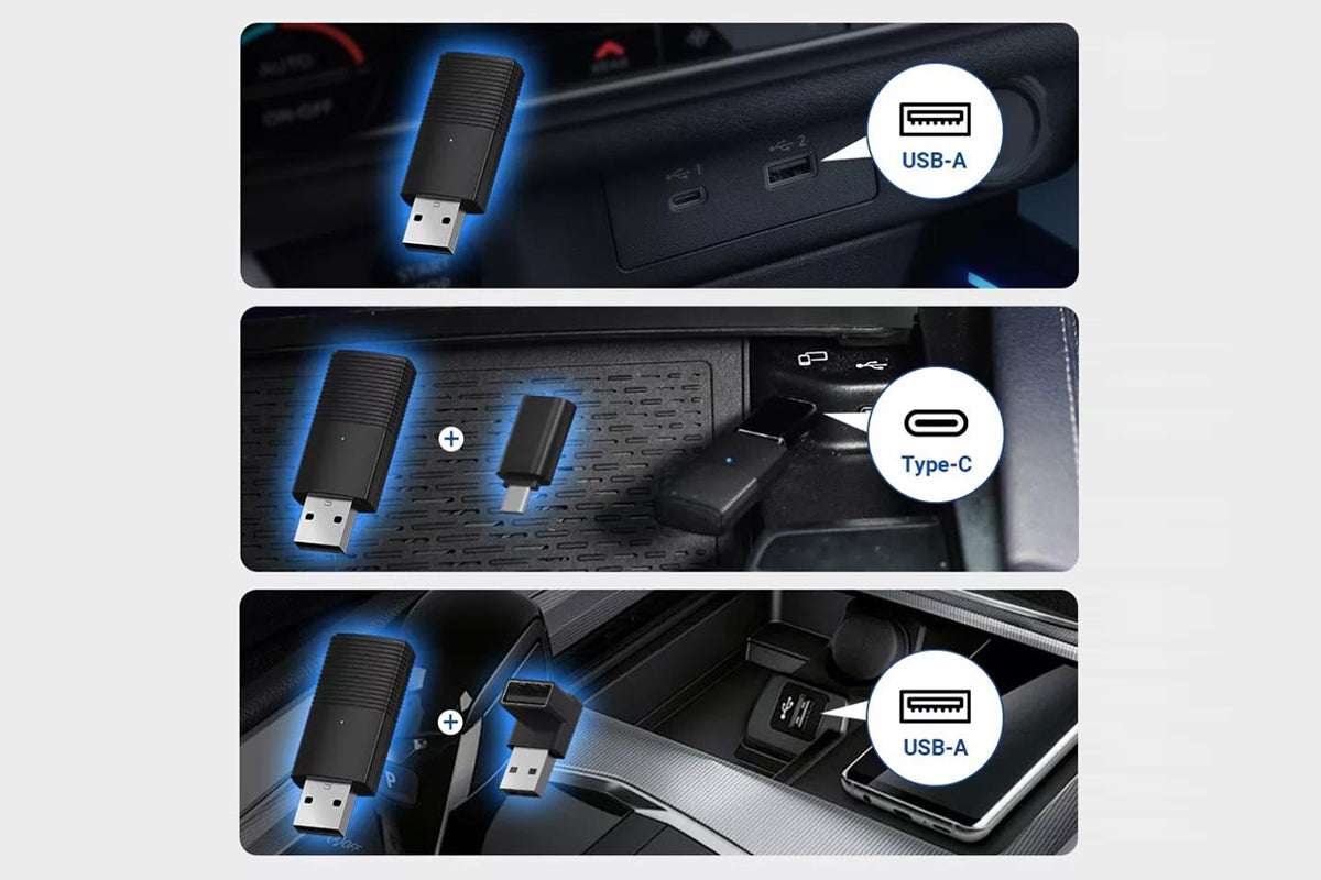 For Apple CarPlay Wireless Adapter Car Play Dongle Bluetooth WiFi Fast Connect