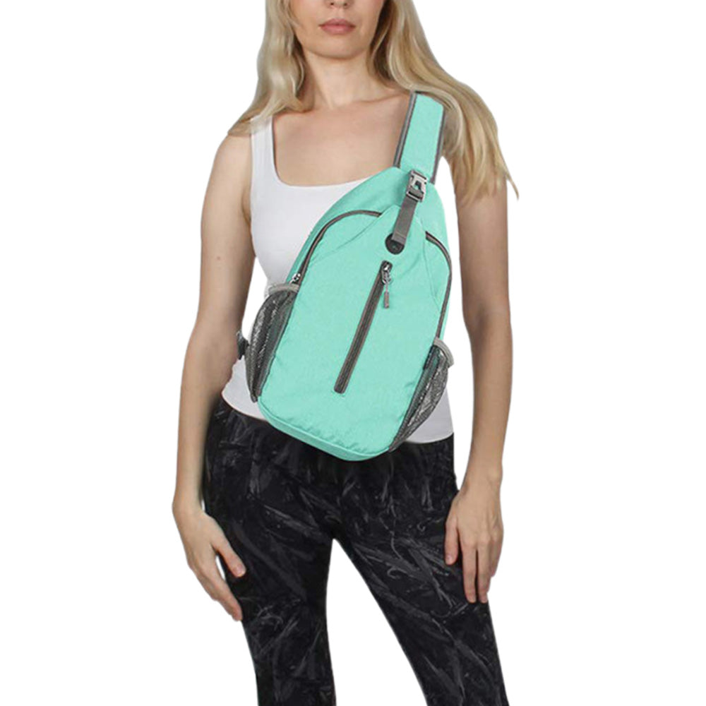 Water-Resistant Crossbody Bag Travel Sling Shoulder Bag with Multiple Compartments Headphone Port (Copy) (Copy)