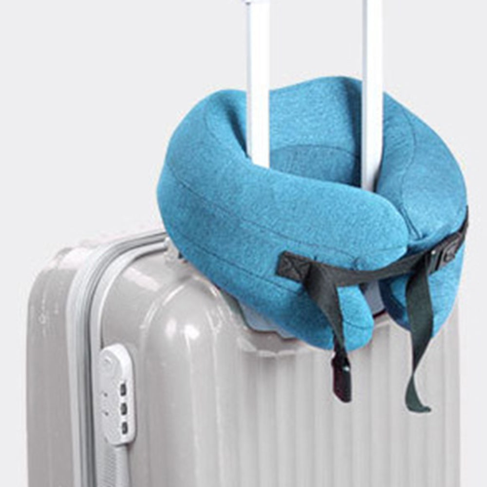 Travel U-Shaped Neck Pillow Memory Foam Airplane Sleeping Headrest