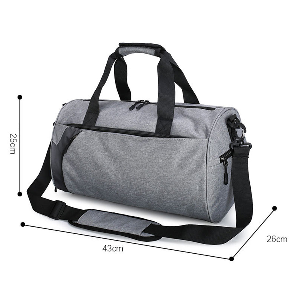30L Travel Duffel Bag Water-Resistant Gym Bag with Shoes Compartment