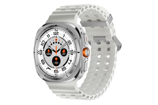 Smart Watch 1.43-Inch Fitness Watch with Heart Rate Sleep Monitor Blood Oxygen Sedentary Reminder OTA SOS Activity Tracker-Silver