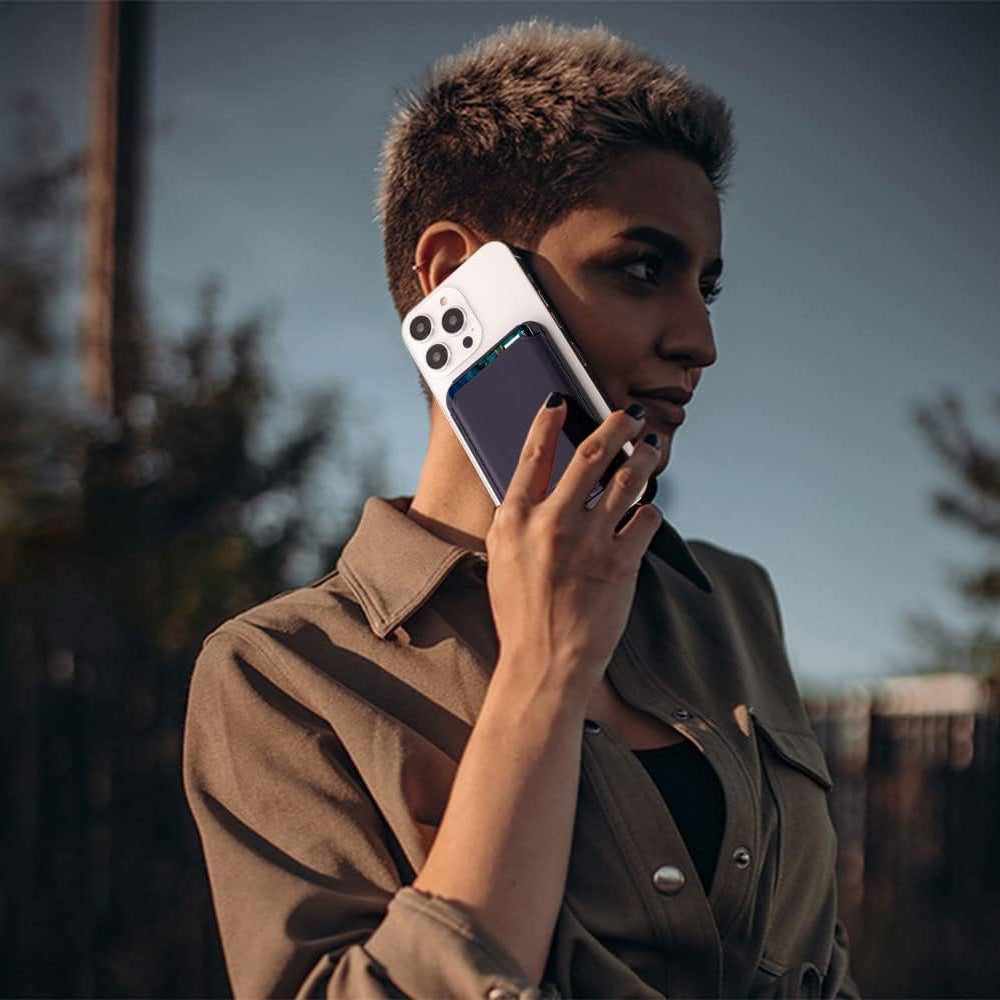 For iPhone Adjustable Magnetic Phone Stand PU Leather Wallet for iPhone 15/14/13 Series Purple