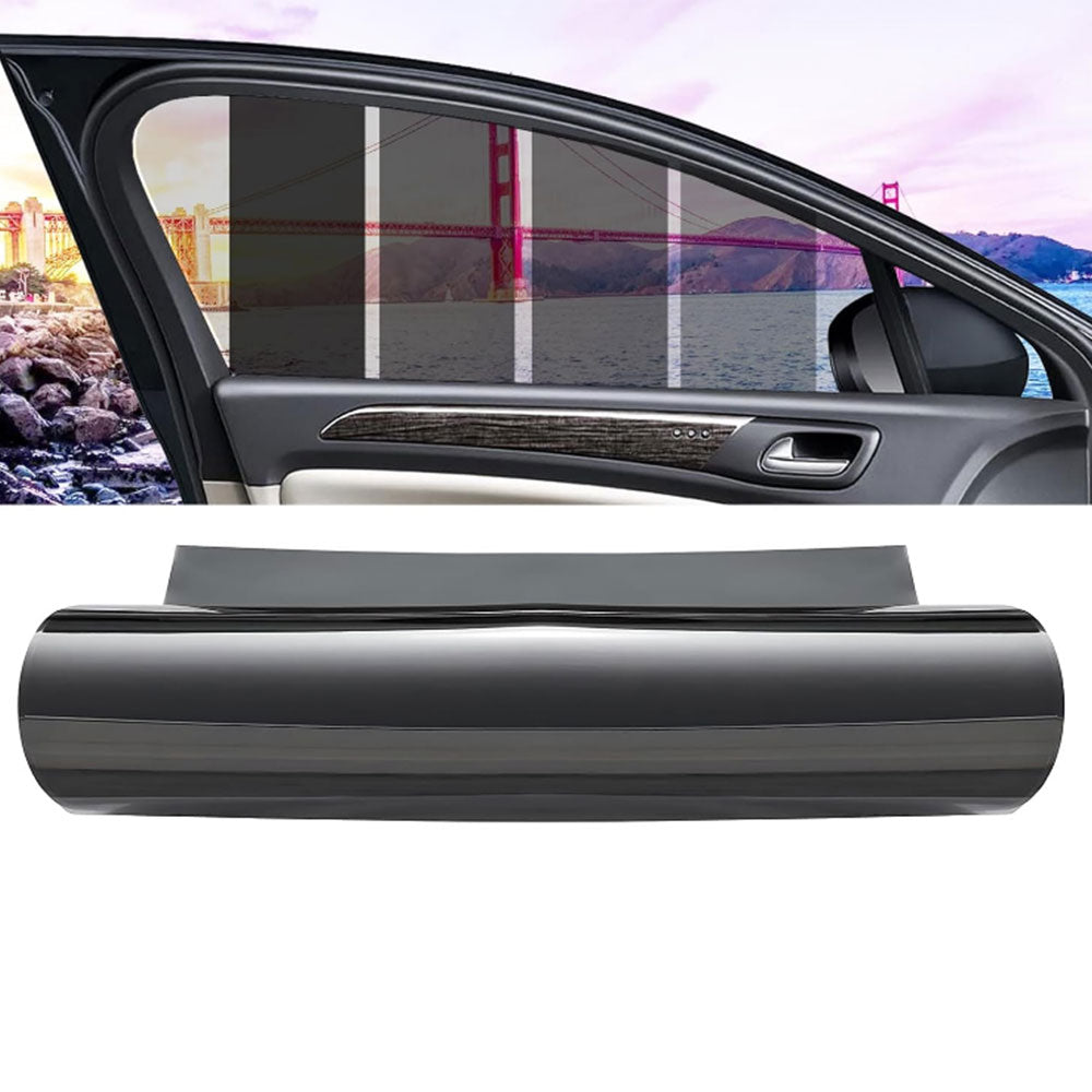 300x50cm Car Window Tint Film Heat Resistant Black Roll Car Windshield Shade
