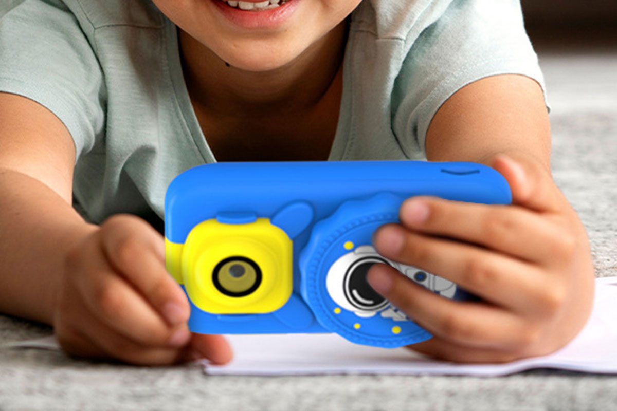 2 in 1 Smart Phone and Microscope Camera Mini Handheld STEM Educational Toy-Blue